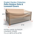 thumbnail image 2 of Budge Housse de Canapé d'Extérieur Jardin Anglais Robuste et Imperméable, Extra Large, Deux Tons Beige, 2 of 5