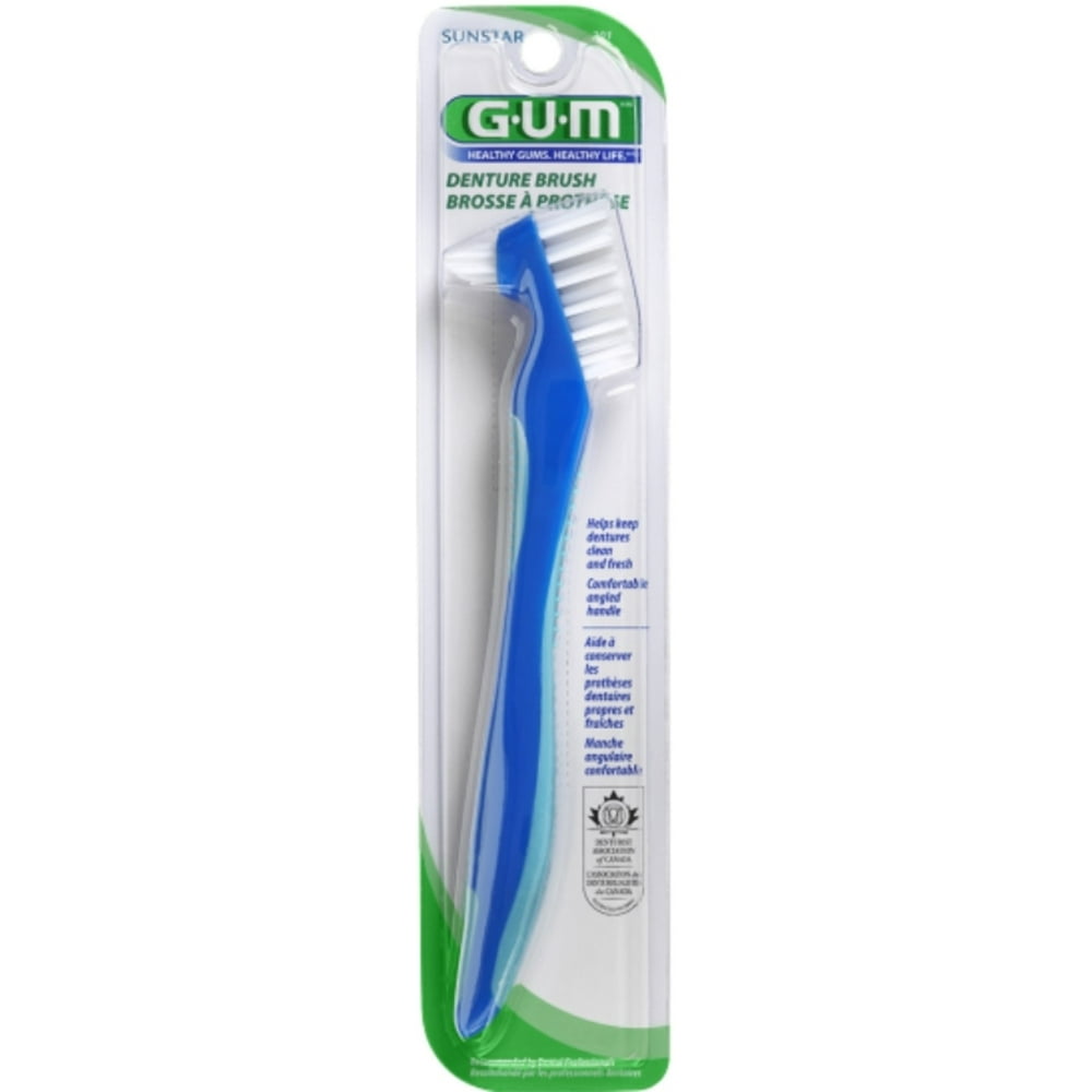 4 Pack GUM Denture Brush 1 Each
