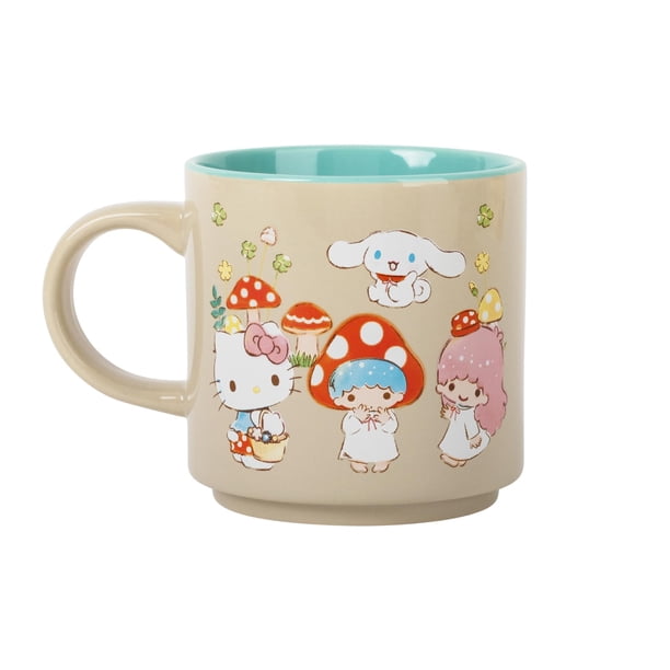 Taza de cerámica Sanrio Hello Kitty and Friends Mushroom 390 ml