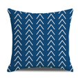 thumbnail image 2 of Decorative Throw Pillow Covers for Couch, Boho Pillow Covers 18x18" Set of 4, Modern Farmhouse Pillow Covers for Living Room, Bed, Boho Decor, Boho Throw Pillows, Faux Leather Pillow Covers, Blue, 2 of 9