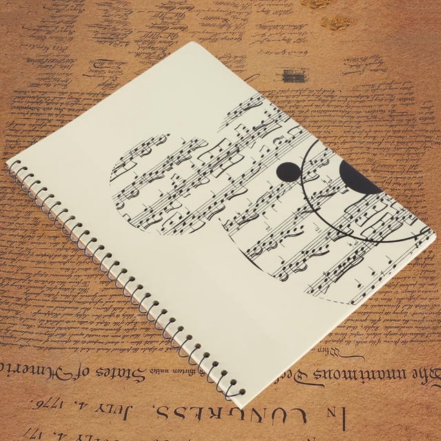 Cuaderno De Notación Musical De 50 Páginas, Papel De Escritura De Manuscritos Musicales Portátil Para Escribir Ritmos De Canciones