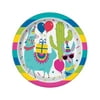 Llama Bday Dinner Plate - Party Supplies - 8 Pieces