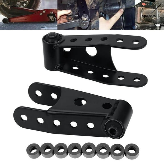 2"-3" Rear Lowering Drop Shackle For 1988-2018 Chevy GMC Silverado Sierra 1500