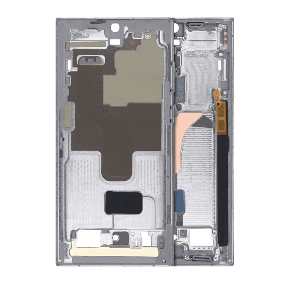 Replacement Mid-Frame Housing Compatible With Samsung Galaxy S22 Ultra 5G (North American Version) (Graphite)