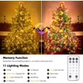 thumbnail image 2 of Tcamp Color Changing Christmas Tree Lights Outdoor Indoor, 800 LED 262ft Warm White Multicolor Christmas String Lights 11 Modes Remote Memory Timer Function for Christmas Party Home Decor, 2 of 8