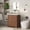 Walnut 30", variant on 30" Fluted Bathroom Vanity with Sink, Farmhouse Freestanding Sink Cabinet with 2 Drawers & 1 Flip-Down Drawer, Easy Assembly & Cleaning