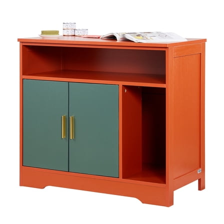 31" Hidden Cat Litter Box Enclosure Cabinet Furniture with Shelf & Storage