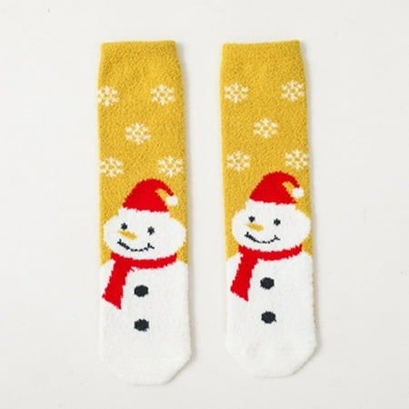 

Kids Baby Girls Boys Christmas Fleece Warm Sleep Long Socks Knee Socks
