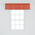 thumbnail image 2 of Ambesonne Japanese Valance Pack of 2, Warm Lotus Flowers Eastern, 54"X12", Vermilion and Cream, 2 of 4
