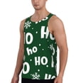 thumbnail image 2 of Logiee Ho Ho Ho A Print Men's Workout Tank Top,Quick Dry Workout Tank Top,Gym Muscle Tee,Fitness Bodybuilding Sleeveless T Shirt-3X-Large, 2 of 7