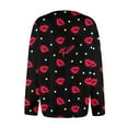 thumbnail image 5 of ASDFVBKG Valentine's Day Cardigans for Women Long Sleeve Heart Print Sweaters Button Down Valentines Day Cardigan Sweater Red M, 5 of 5