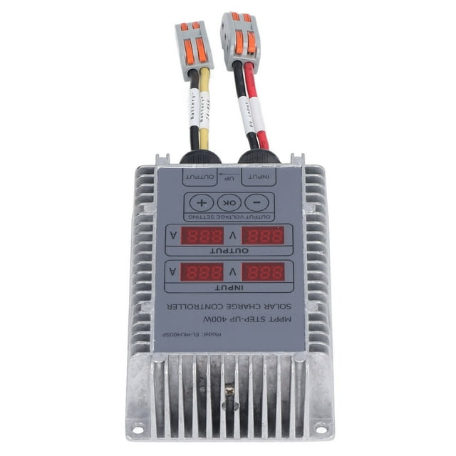 MPPT, Controlador de Carga Solar de Voltaje Ajustable, Con Pantalla, Resistente Al Agua, Para Controlador de Farola Solar, Cargador Solar, Bicicleta Eléctrica Solar