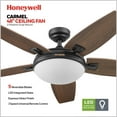 thumbnail image 4 of Honeywell Carmel 48" Bronze Ceiling Fan with Lights and Remote Control, 4 of 17