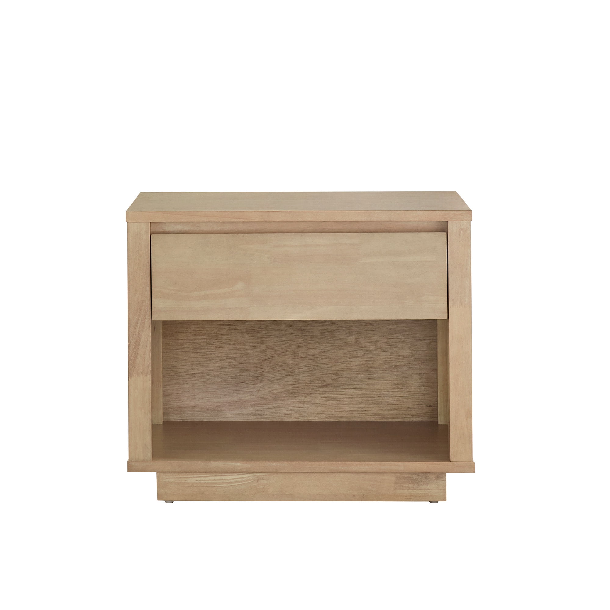 Weston Home Potrero Modern Nightstand with 1-Drawer, Natural Finish