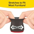 thumbnail image 4 of Ruby Sliders Midnight Black As Seen On TV - Premium Chair Covers Protect Hardwood & Tile Floors from Scratching - Fits Most Furniture Leg Sizes & Shapes - Chairs Slide Noiselessly - 8 Pack, 4 of 7
