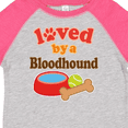 thumbnail image 4 of Inktastic Bloodhound Loved by a (dog Breed) Boys or Girls Toddler T-Shirt, 4 of 5