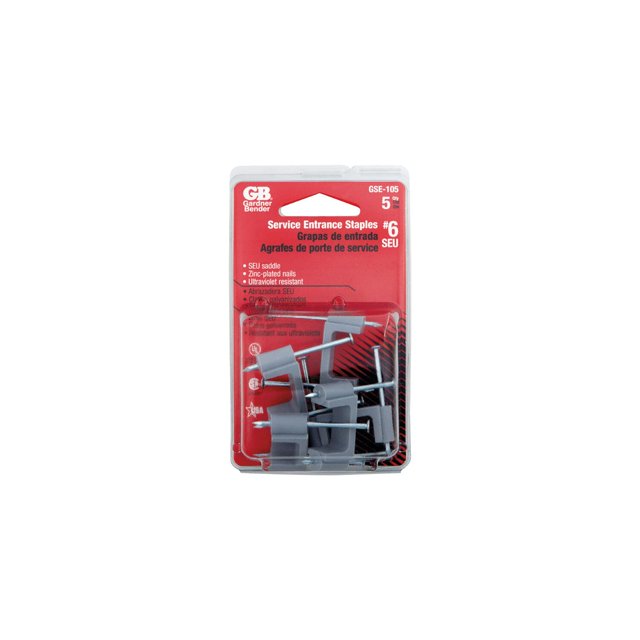 Cable Staple Gardner Bender GSE-105 gris, paquete de 30 unidades