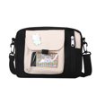 thumbnail image 1 of Bolsa de hombro de moda cruzados de lona para mujer Casual para ir de compras (negro) Tmvgtek Para Estrenar, 1 of 9