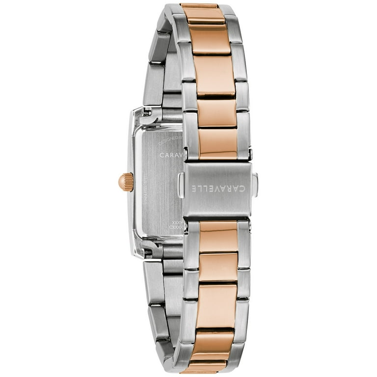 Caravelle by Bulova Women's Two-Tone Rose Gold Bracelet Watch