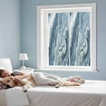 thumbnail image 4 of Marble Texture Window Privacy Film Abstract Light Blue White Gradient Art Decorative Glass Window Film UV Blocking Static Cling Non-Adhesive Sticker Covering for Home Door 17.7 x 39.3 inches, 4 of 8