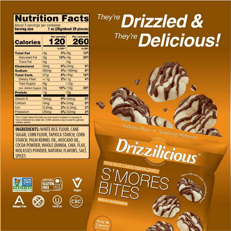 Drizzilicious Smores Bites 2.125oz 6pk
