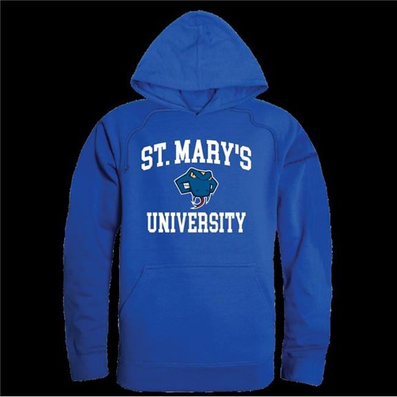 W Republic 569-468-RYL-04 Saint Marys College Rattlers Seal Hoodie, Royal - Extra Large