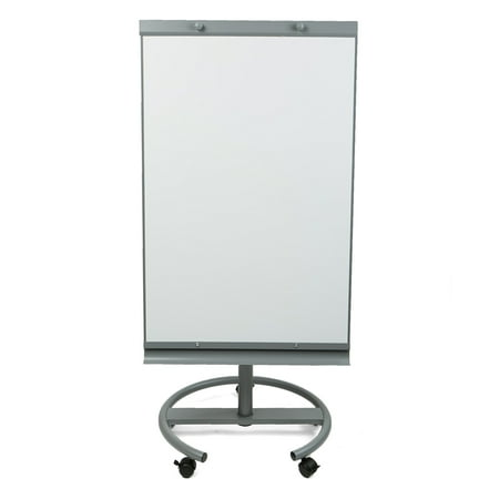 Portable Reader Boards - Mind Reader Portable Magnetic Dry Erase Easel 360 Degree Rotating White Board, White