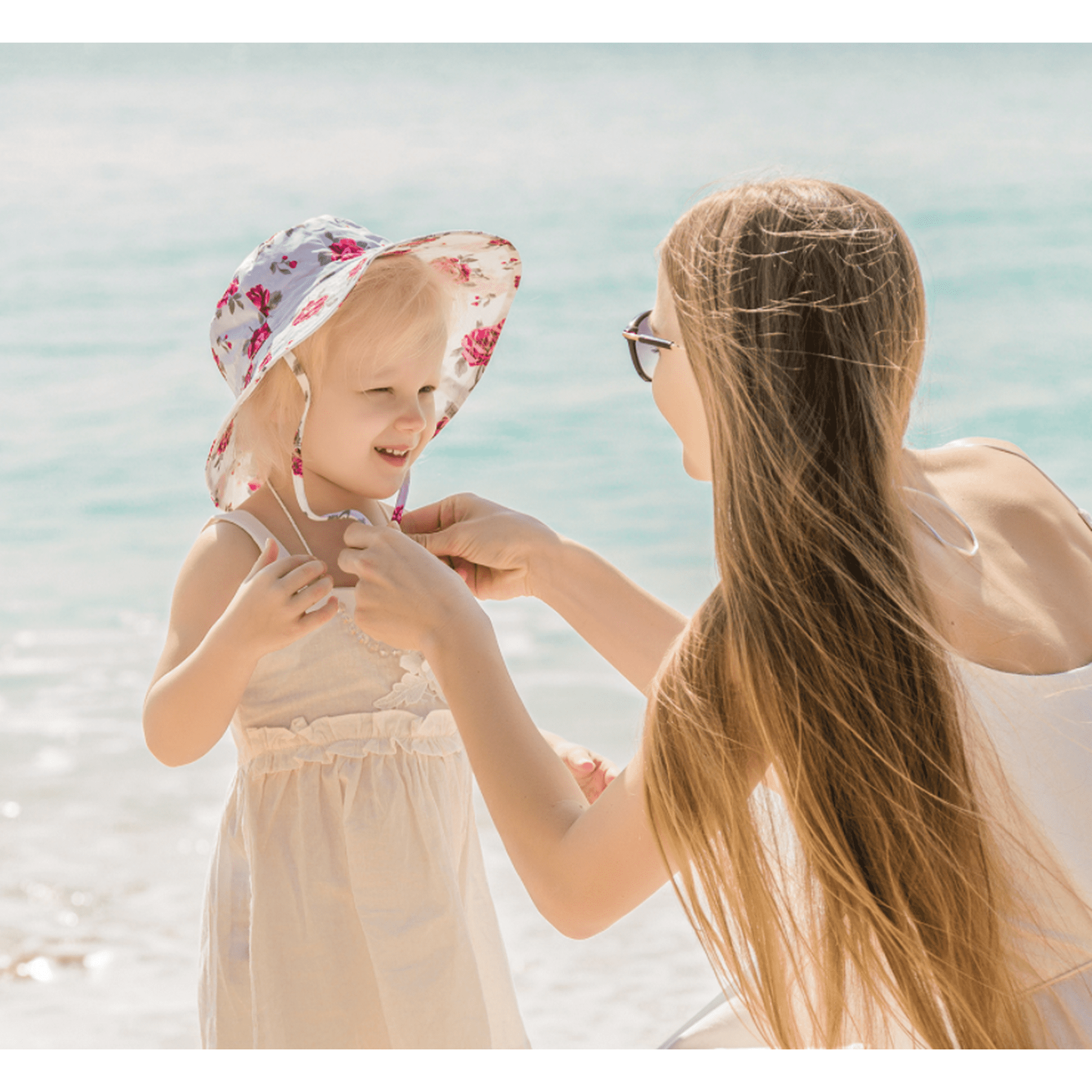 Chapeau de Bebe Creme Solaire Chapeau de Soleil Bebe Plage Adapte pour 0 2 Ans Circonference de la Tete 46 50cm