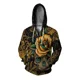 thumbnail image 3 of Sudadera cómoda y versátil para hombre con estampado de calavera divertido Sudadera con capucha personalizada con estampado de calavera divertido, 3 of 5