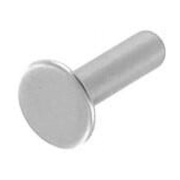 RT8203 Tubular Rivet, Nickel Matte, Solid Brass (100 per bag), Multiple Sizes
