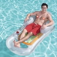 thumbnail image 4 of Fila Flotante Inflable Fila flotante inflable con sillón reclinable de piscina de pasamanos para piscina de verano (transparente) Ndcxsfigh  Para Estrenar, 4 of 5