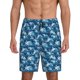 thumbnail image 1 of Balery Sea Water Wave Pantalones cortos de pijama de punto de algodón para hombre con cinturilla y bolsillos-Large, 1 of 6