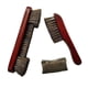 thumbnail image 3 of Cepillo de crin de caballo, cepillo para mesa de billar y juego de cepillos para riel, fácil limpieza de madera Vino rojo, 3 of 9