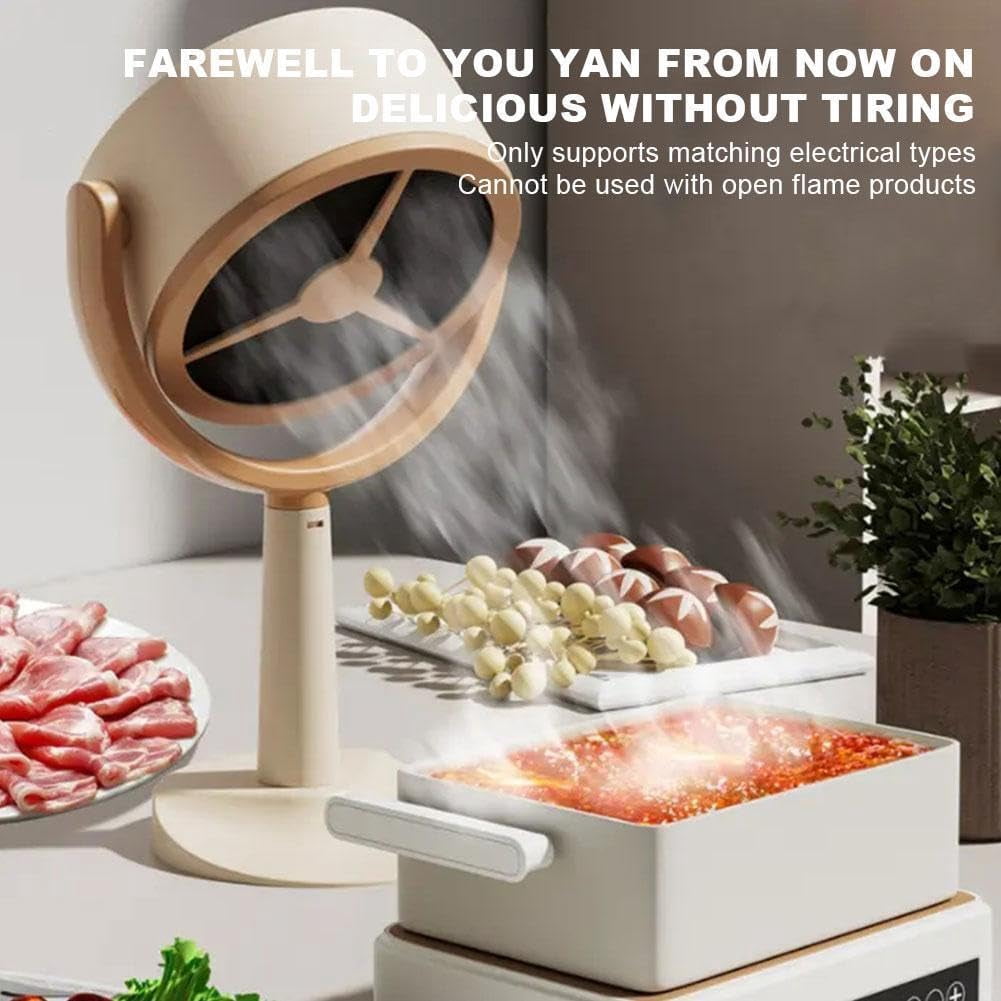 Smoke Purifier Fan, Portable Smoke Purifier, Smoke Filter for Indoor Smoking, Portable Kitchen Fan, Low Noise Mini Range Hood for Kitchen, Home,