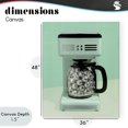 thumbnail image 4 of Stupell Industries Eclectic Disco Coffee Maker over Green Canvas Art, 36 x 48, by LISH Creative, 4 of 8