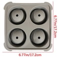 thumbnail image 3 of Baseball Ice Ball Maker - Silicone Whiskey Ice Molds, Slow-Melting Cocktail Ice Cubes, Realistic Baseball Stitching Design, JKODE, 3 of 9