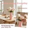 thumbnail image 4 of Unique Bargains Crystal Floral Slim Bloom Vase for Blossoms Pink 2.8"L x 2.8"W x 7.9"H, 4 of 5