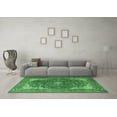 thumbnail image 3 of Ahgly Company Indoor Rectangle Medallion Emerald Green Traditional Area Rugs, 6' x 9', 3 of 4
