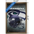 thumbnail image 2 of NFL Seattle Seahawks - Helmet 16 Wall Poster, 14.725" x 22.375" Framed, 2 of 4