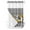 Black White, variant on No Hook Shower Curtain with Snap-in Liner, Vintage Farm Animals Waterproof Fabric Bathroom Curtains, Cute Cow Pig Sunflower Bath Curtains & Mesh Top Window Stand Up Stall 36"x72"