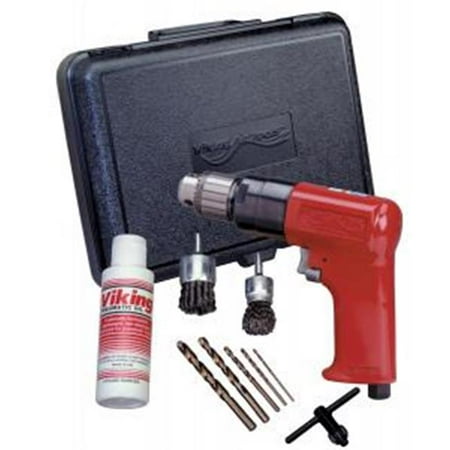 S & H VKV341K 0.38 in. Heavy Duty Reversible Air Drill Kit