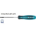 thumbnail image 2 of Vessel Tools 910S375 MEGADORA Thin Shank Screwdriver No.910, Slotted 3mm, 2 of 5