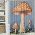 thumbnail image 6 of PRATYUS Mushroom Quick-Drying Shower Curtain Set with Hooks, 100% Polyester Fiber, Washable, Various Sizes 69x72, 6 of 7