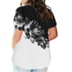 thumbnail image 4 of Fiudx Liquidación de Ofertas Flash Blusas de Talla Grande para Mujer, Blusa con Cuello En V, Blusa Informal Holgada de Manga Corta de Verano, 4 of 6