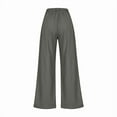 thumbnail image 5 of Mgmyaa Women's Wide Leg Stretchy Work Pants Pull on Business Casual Pants for Women High Waisted Slacks Dress Pants, 5 of 5