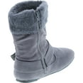 thumbnail image 5 of Static Footwear Girls Fashion Faux Suede Fur Cuff Boots, 5 of 7