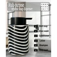 thumbnail image 6 of ABCISI Soap Dispenser, ​​Modern Ceramic Soap Dispenser with Fashionable appearance design for Kitchen Bathroom Decor, 12ounce Refillable Liquid Dispenser for Kitchen (Zebra Print), 6 of 12