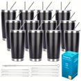 thumbnail image 6 of 8/12/24pcs 20oz Stainless Steel Insulated Tumblers Bulk, Double Wall Vacuum Travel Mugs with Lid & Straw, Thermal Cups for Hot & Iced Coffee & Drinks, 6 of 24