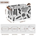 thumbnail image 3 of Ryvnso Black Graffiti on White Storage Bins Large Basket Foldable Cube Toys Organizer with Handles 2 PCs, 3 of 8