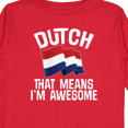thumbnail image 4 of Inktastic Dutch Gift Pride Netherlands Flag Boys or Girls Long Sleeve Toddler T-Shirt, 4 of 5